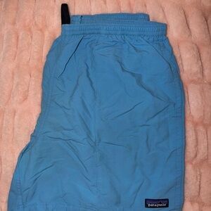 Patagonia Men's Light Blue Athletic Shorts
